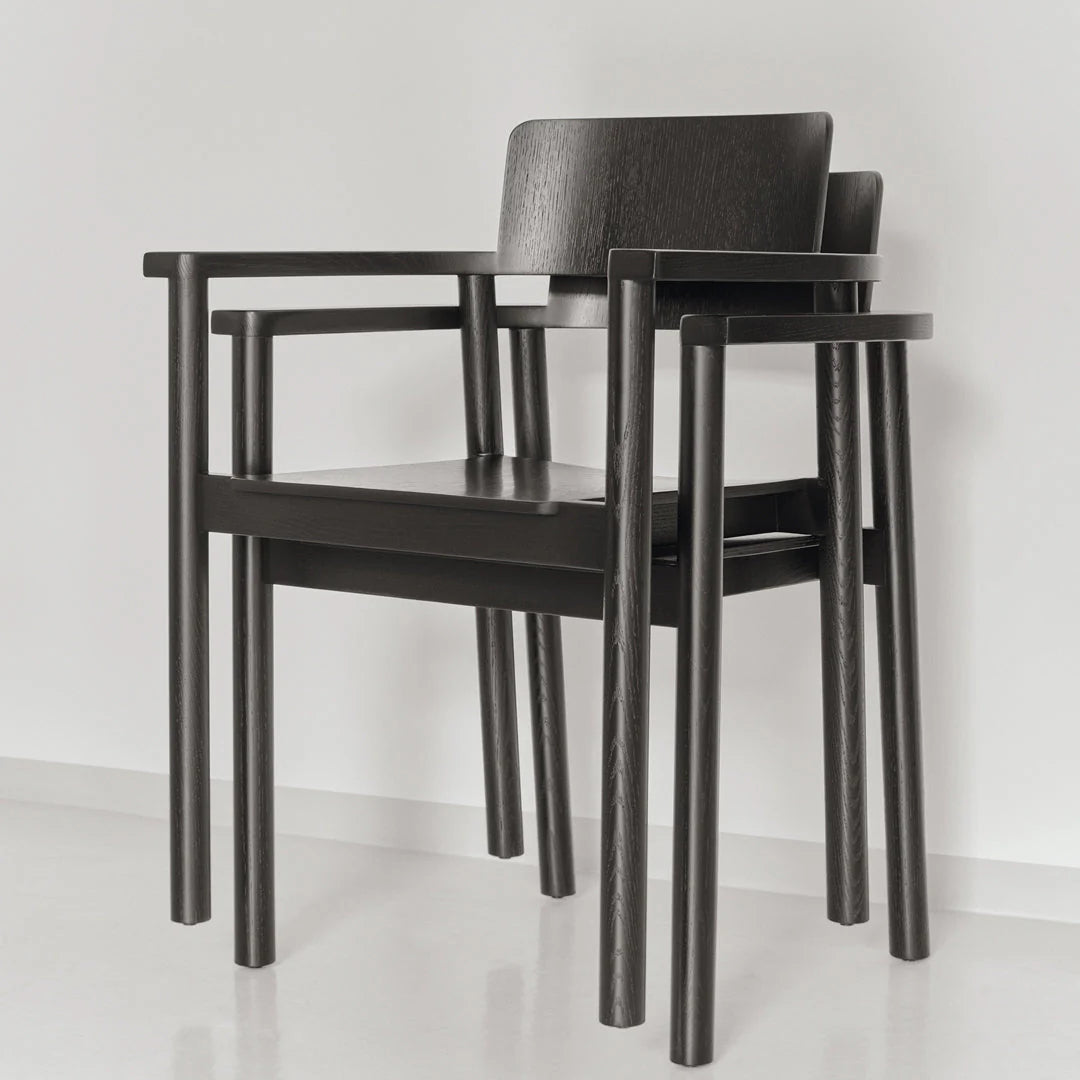 Møbel Copenhagen RUDI Dining Armchair, Black Lacquered Oak