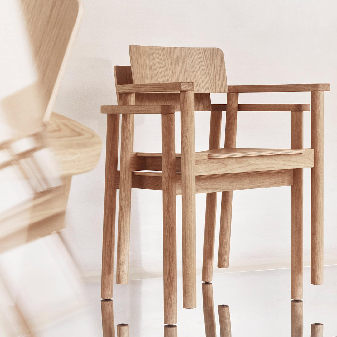 Møbel Copenhagen RUDI Dining Armchair, Natural Oiled Oak