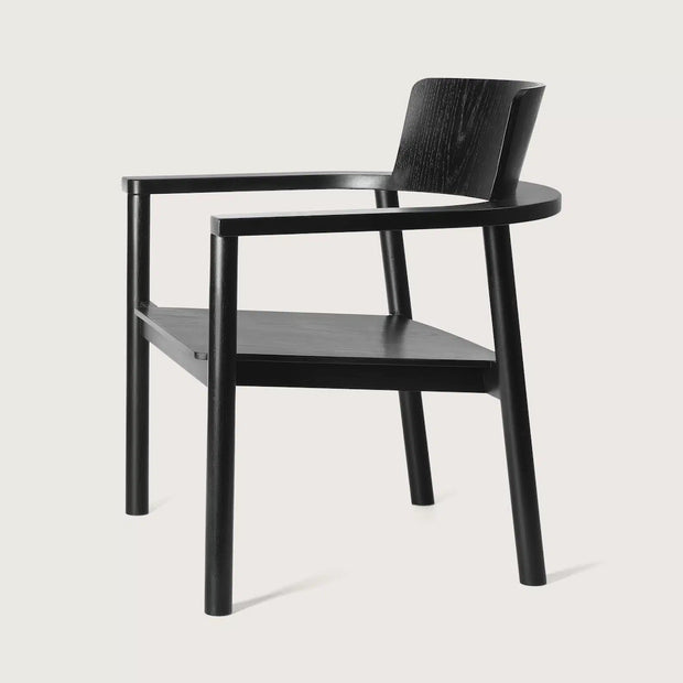 Møbel Copenhagen RUDI Lounge Armchair, Black Lacquered Oak