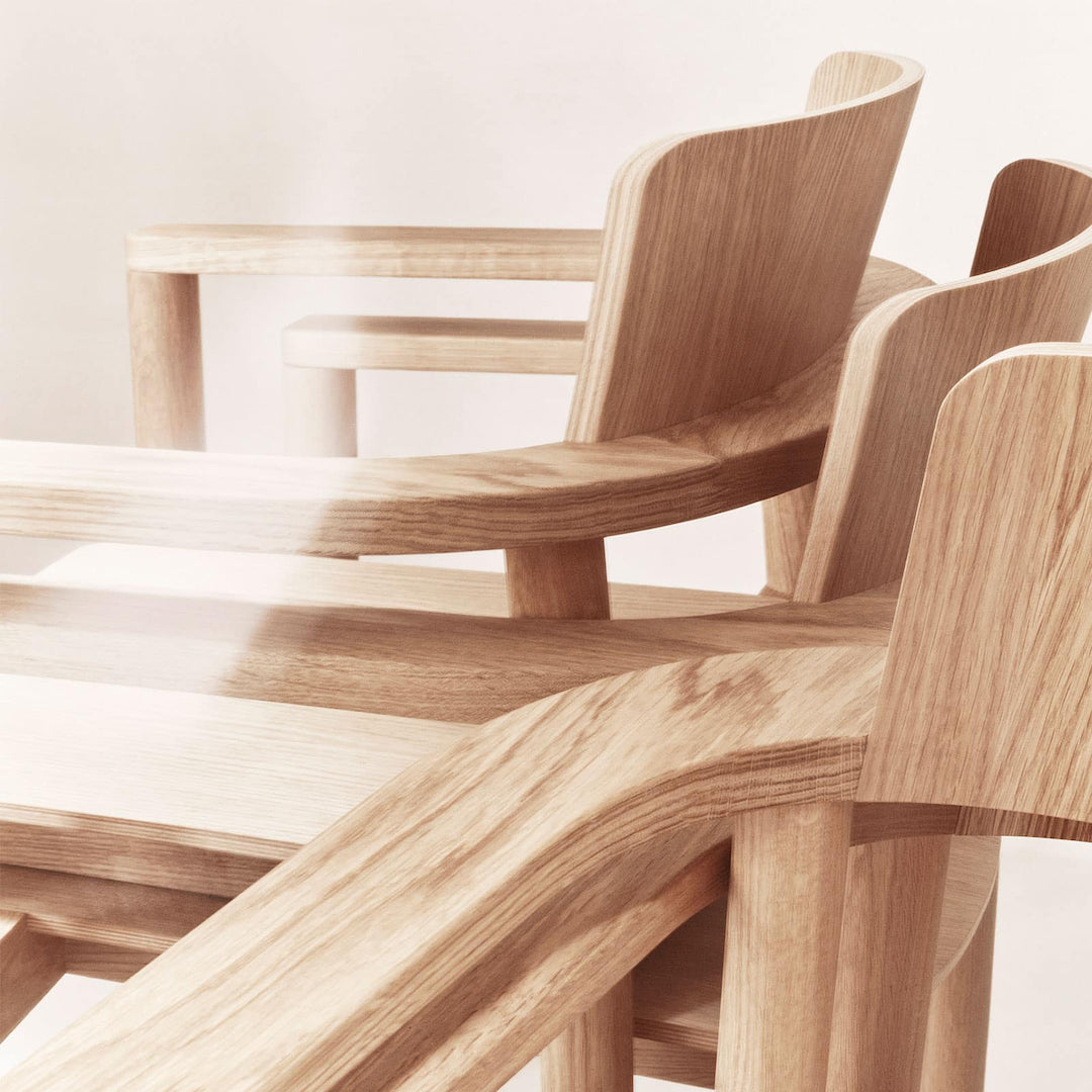 Møbel Copenhagen RUDI Lounge Armchair, White Oiled Oak