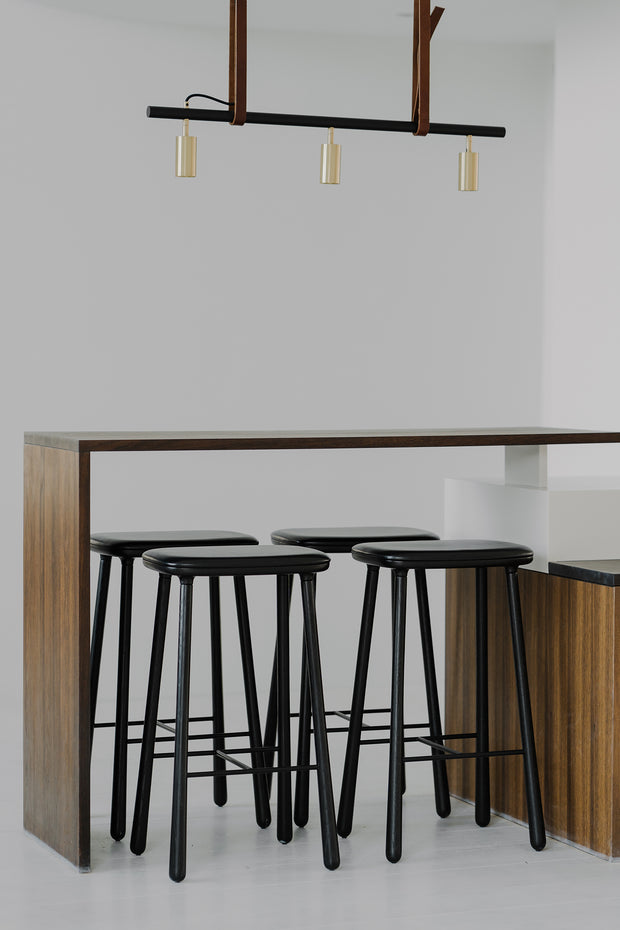 Møbel Copenhagen CUBA Bar Stool, Black Lacquered Oak