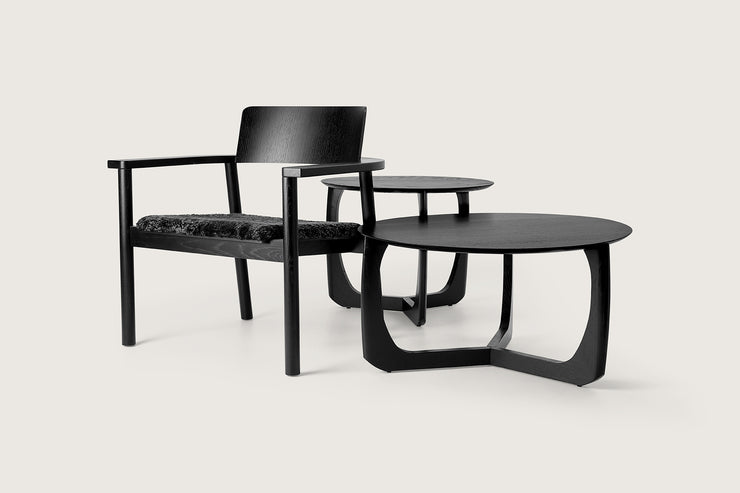 Møbel Copenhagen LILI Lounge Table L, Black Lacquered Ash