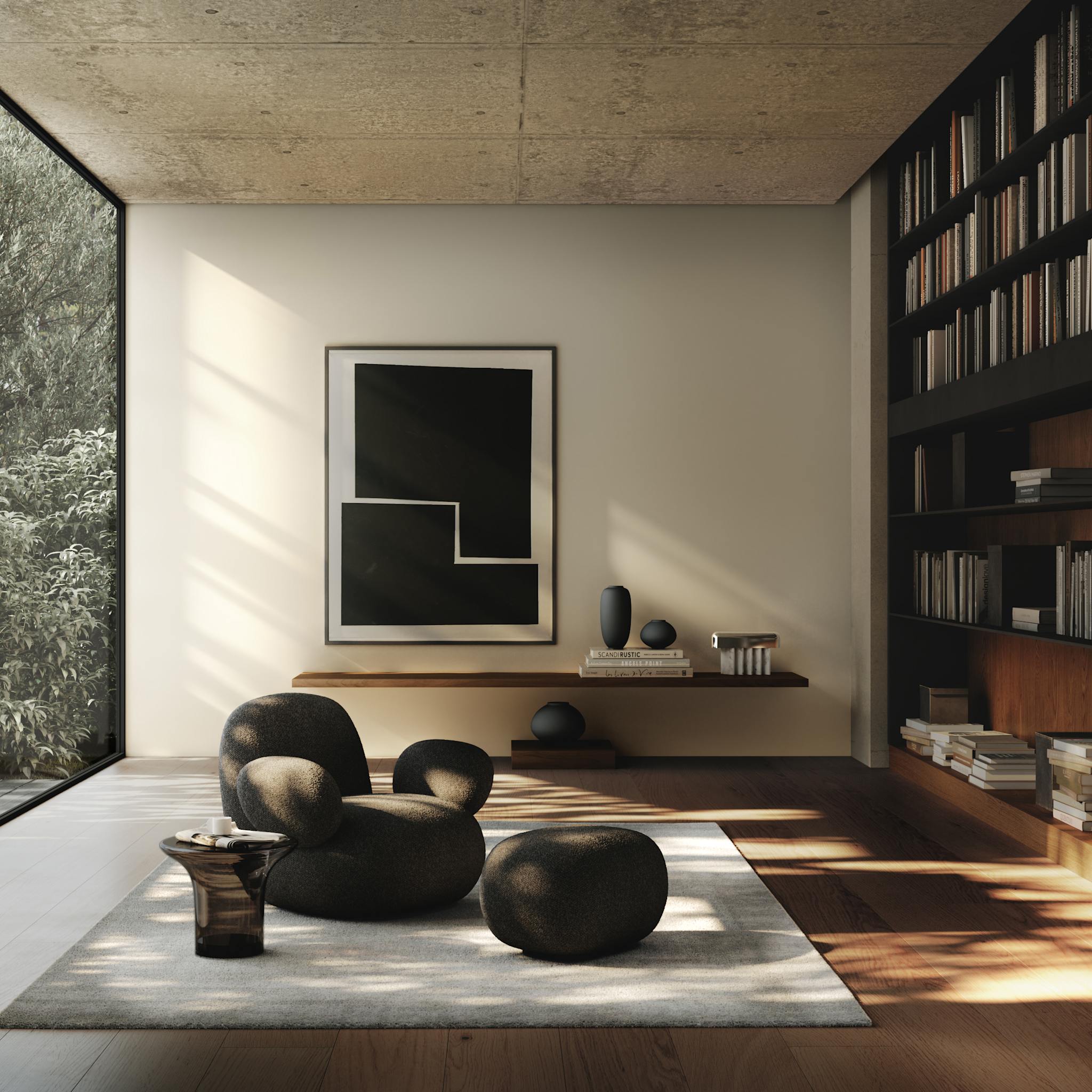 101 Copenhagen Toe Armchair, Flat - Deep Taupe (A2635)