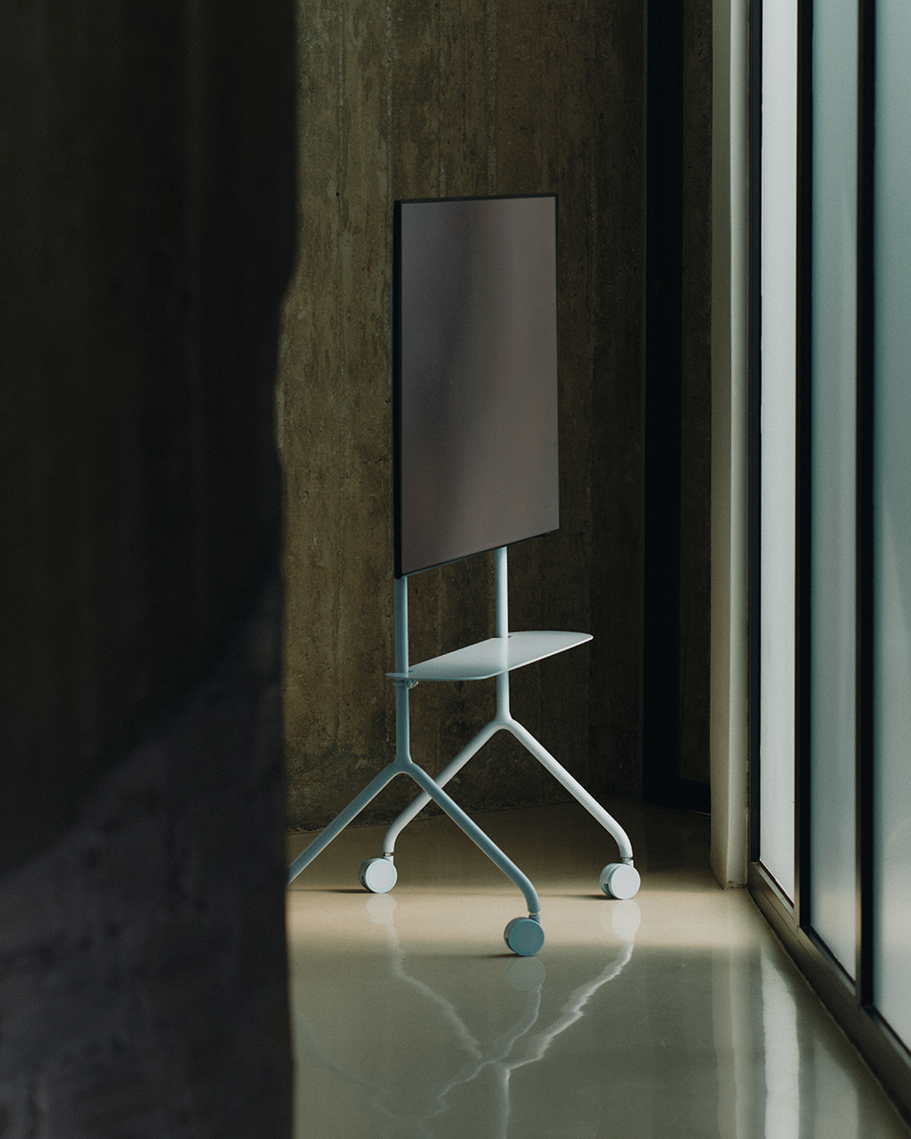 Pedestal Moon Light Shelf - Powder Blue