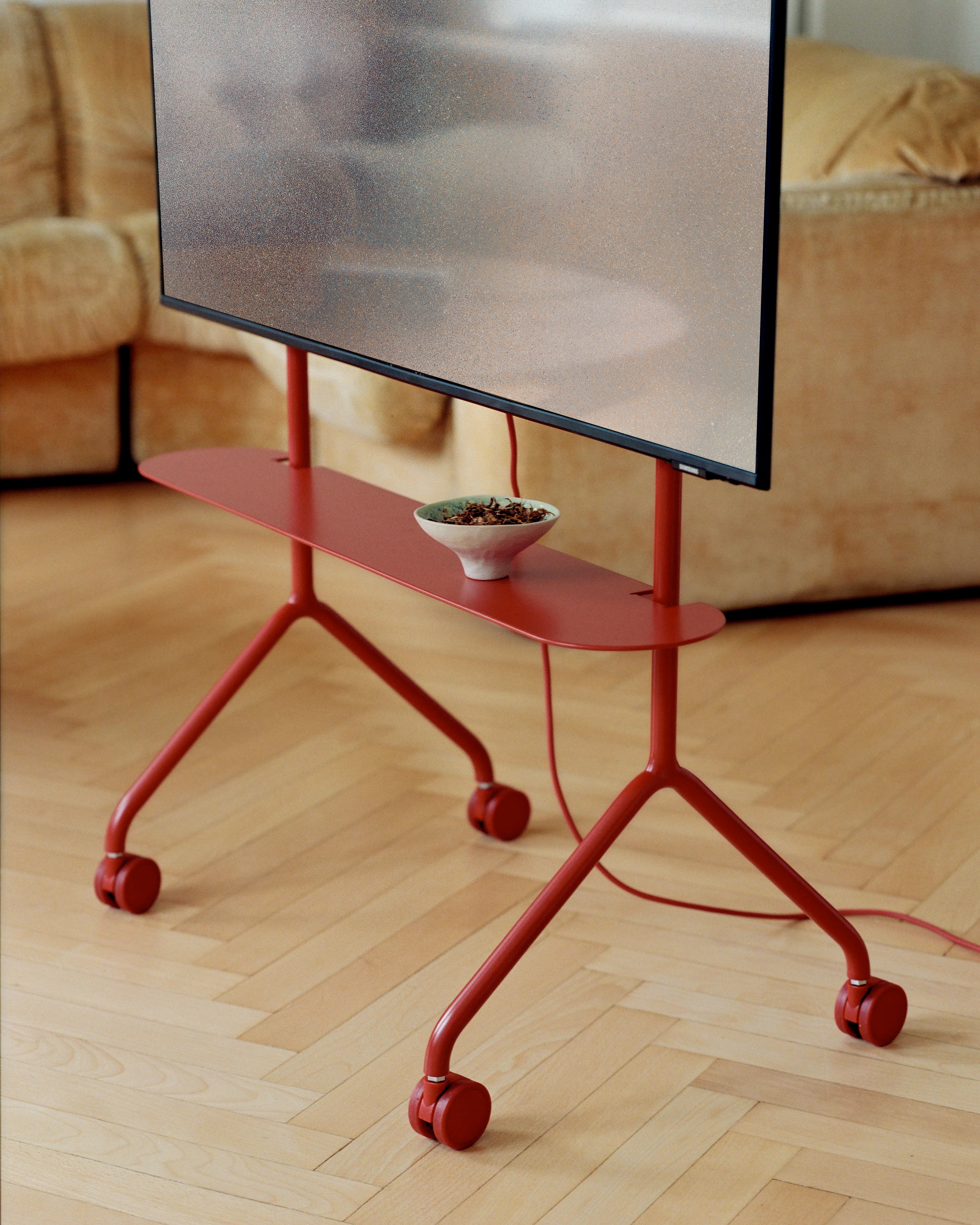 Pedestal Moon Light Shelf - Burnin' Red