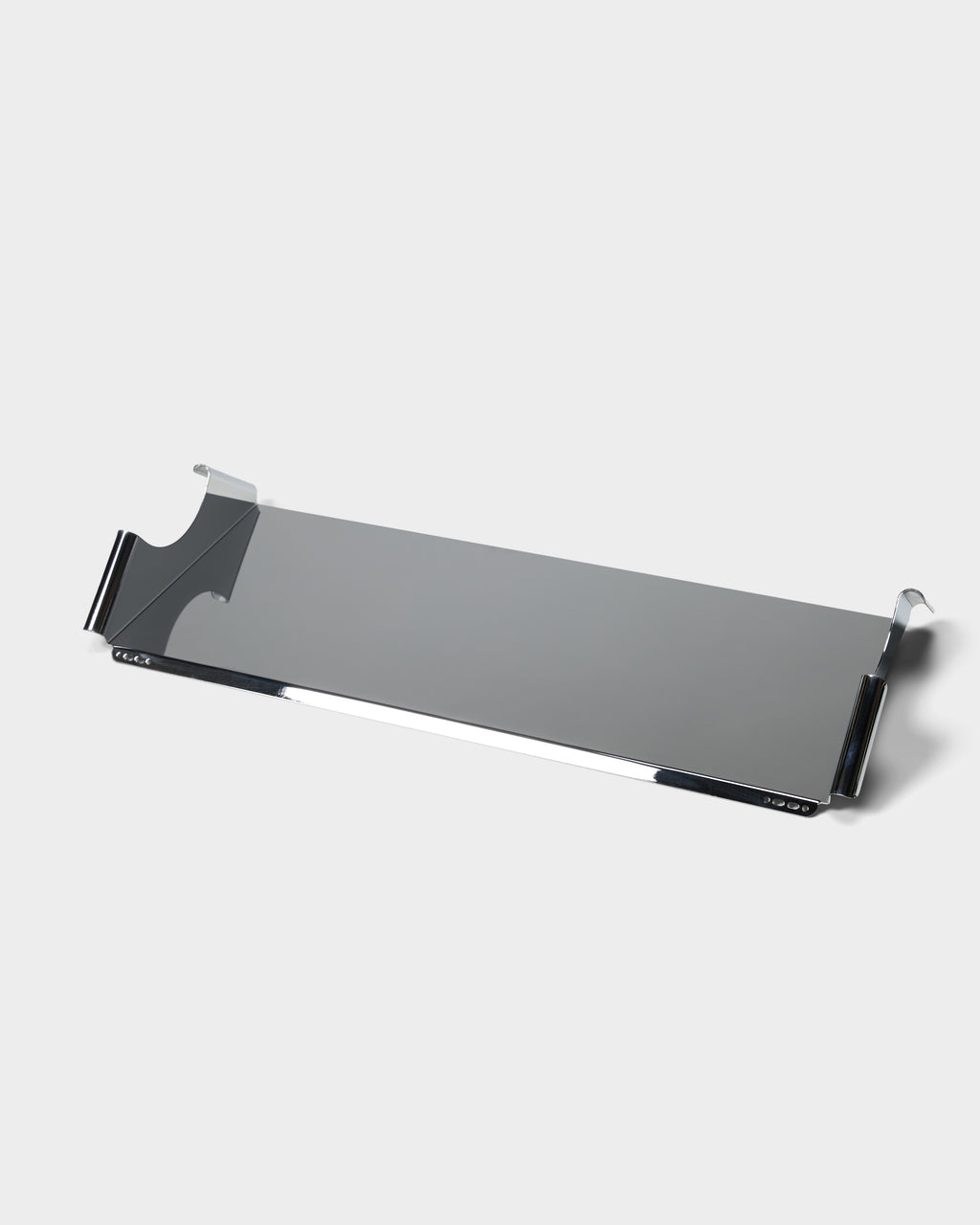 Pedestal Moon Tray Shelf - Chrome