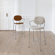 Sibast  PIET HEIN Bar Chair, Fully Upholstered With Armrest