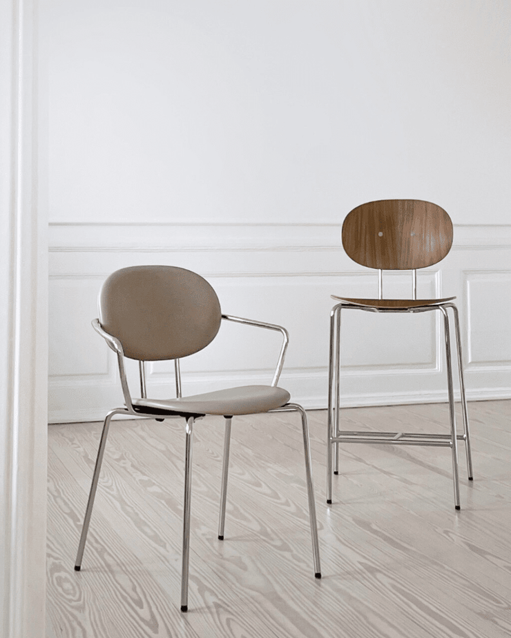 Sibast  PIET HEIN Bar, Wooden Seat, Without Armrest
