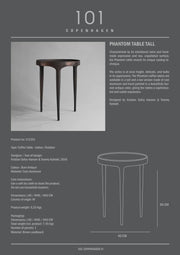 101 Copenhagen Phantom Table, Tall - Burn Antique