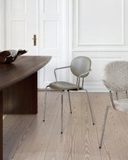 Sibast  PIET HEIN Dining Chair, Fully Upholstered With Armrest