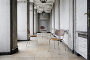 Sibast Piet Hein Bar Chair Chrome Edition, Leather With Armrest