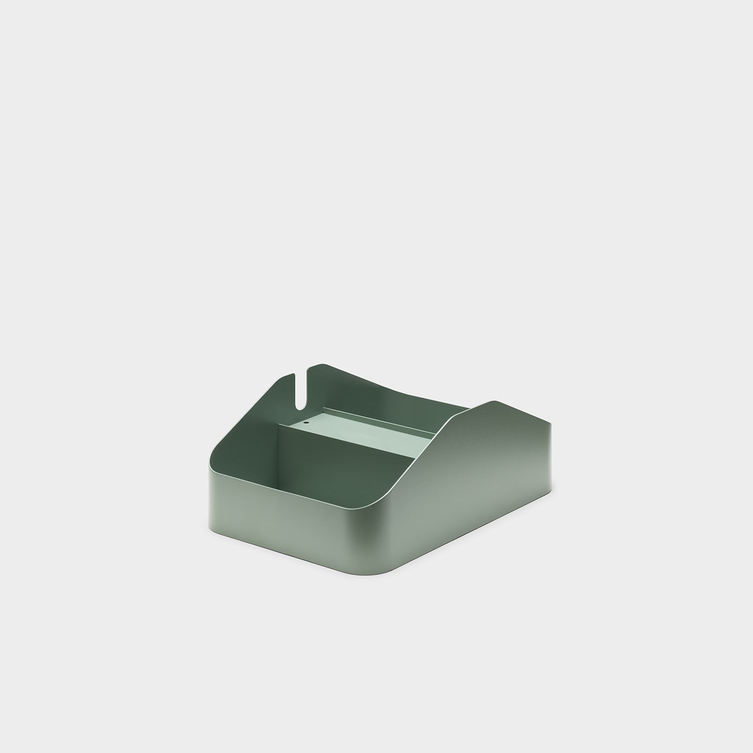 Pedestal Power Bar Tray Double - Mossy Green