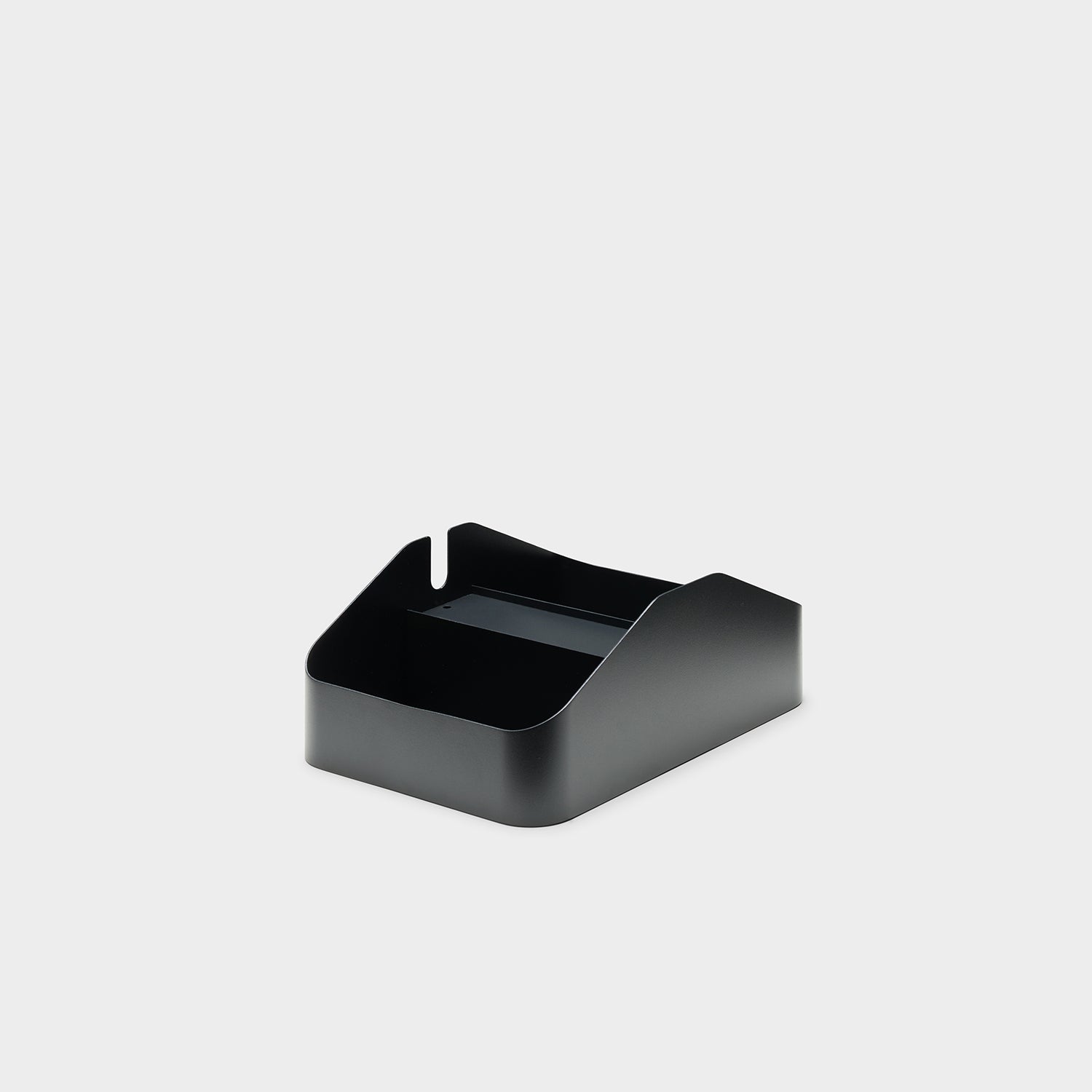 Pedestal Power Bar Tray Double - Charcoal