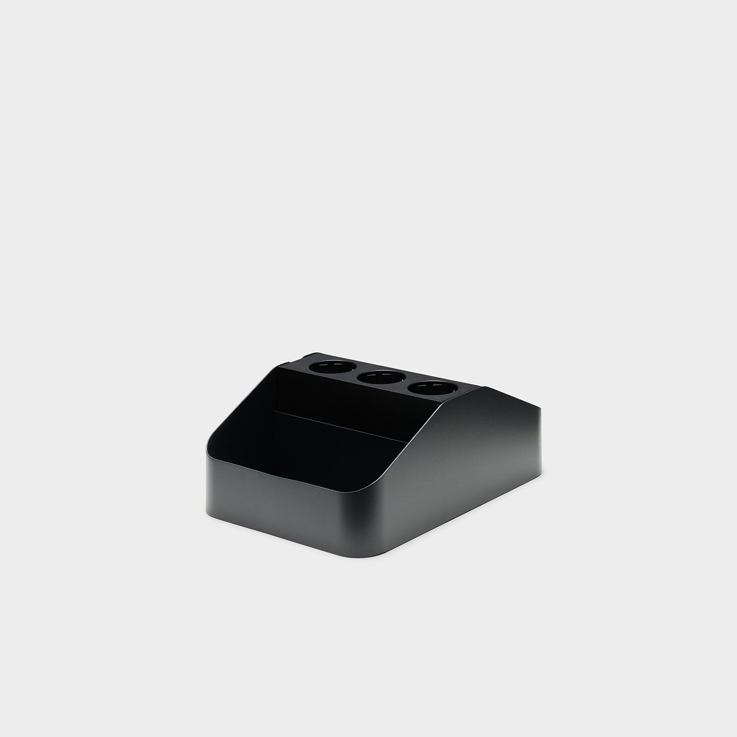 Pedestal Power Bar Tray Double - Charcoal