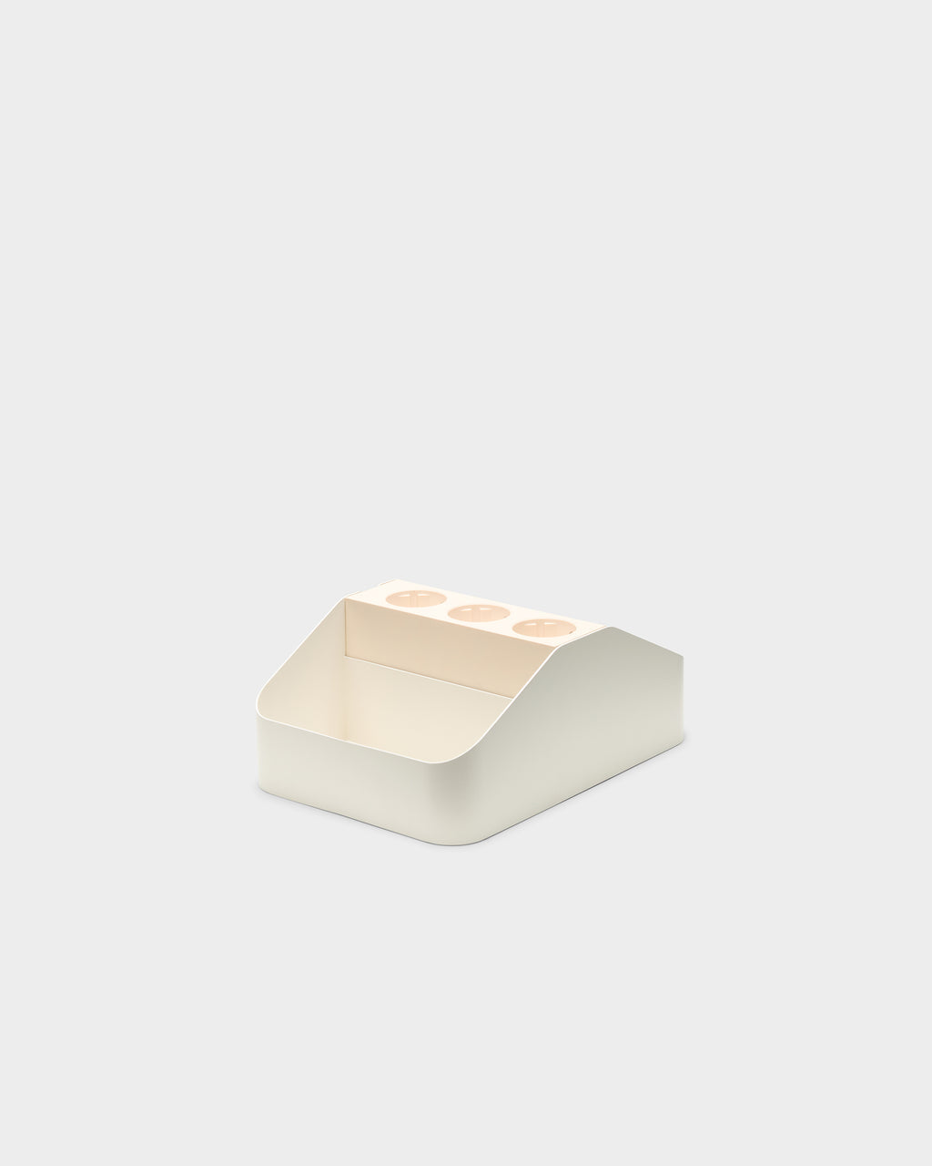 Pedestal Power Bar Tray Double - Pearl