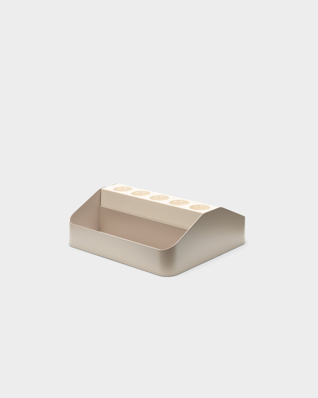 Pedestal Power Beam Tray Double - Oat