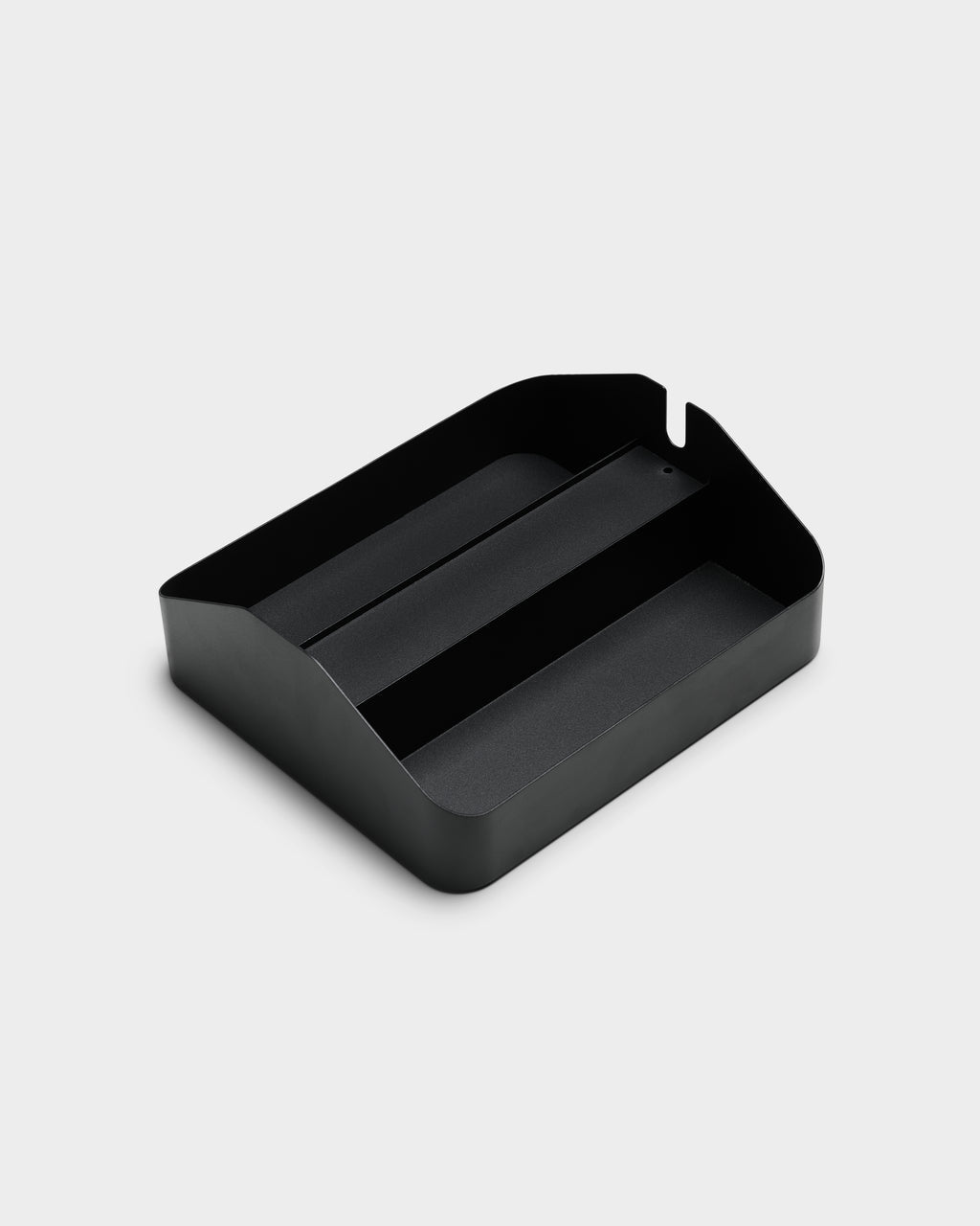 Pedestal Power Beam Tray Double - Charcoal