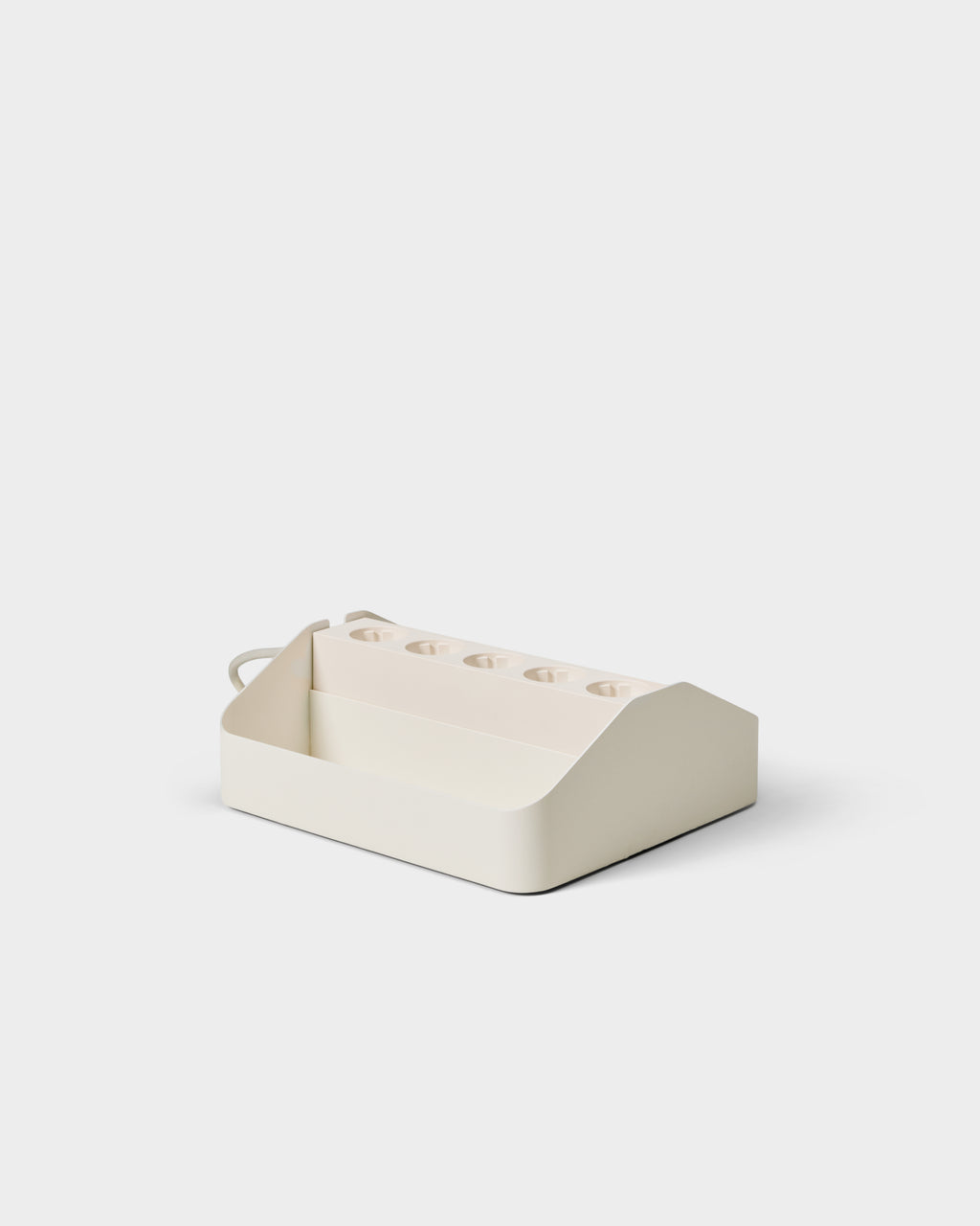 Pedestal Power Beam Tray Double - Pearl