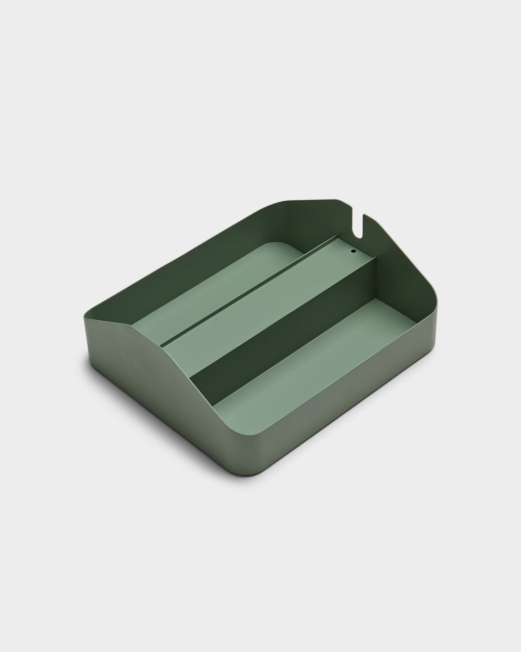 Pedestal Power Bar Tray Double - Mossy Green