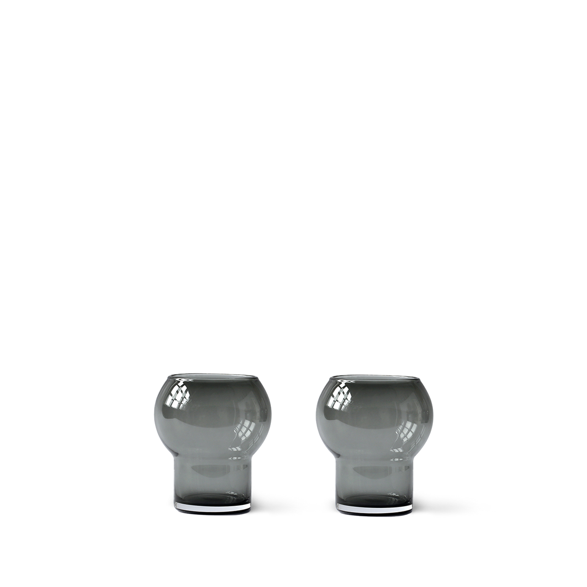 GLASS no. 48, giftbox 2 pcs, Smoked grey
