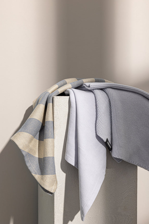 Humdakin Recycled Cotton Tea Towels, 2 pack - Blue Candy