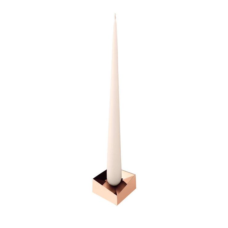 STOFF Nagel Reflect Candle Holder, Large, Rose Gold