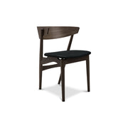 Sibast No 7 Dining Chair, Wooden Backrest & Upholstered Seat