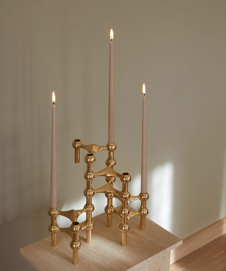 STOFF Nagel Candle Holder, Solid Brass