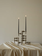 STOFF Nagel Candle Holder, Brushed Chrome
