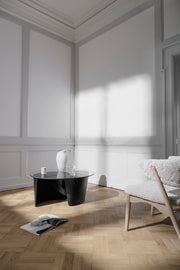 Sibast No 7 Lounge Table, Oak Black, Glass