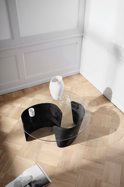 Sibast No 7 Lounge Table, Oak Black, Glass