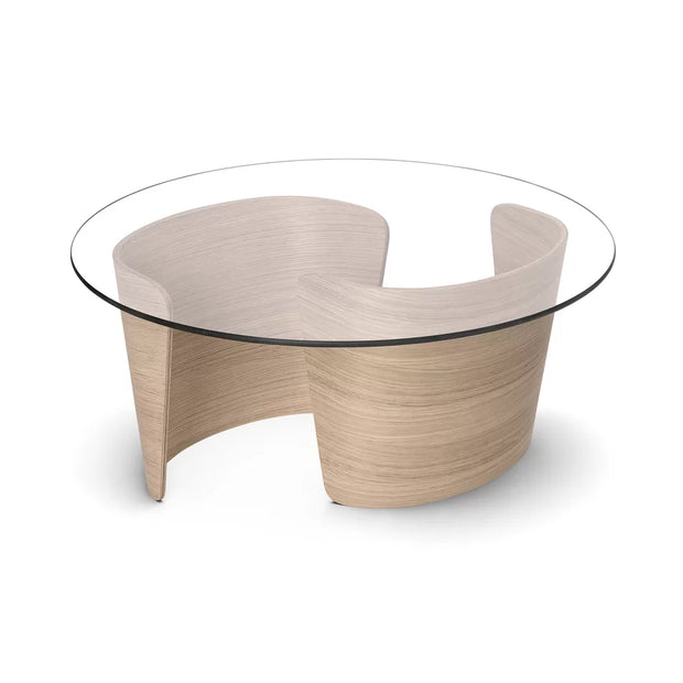 Sibast No 7 Lounge Table, Oak White Oil, Glass