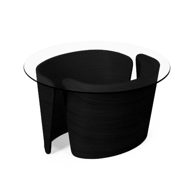 Sibast No 7 Lounge Table, Oak Black, Glass