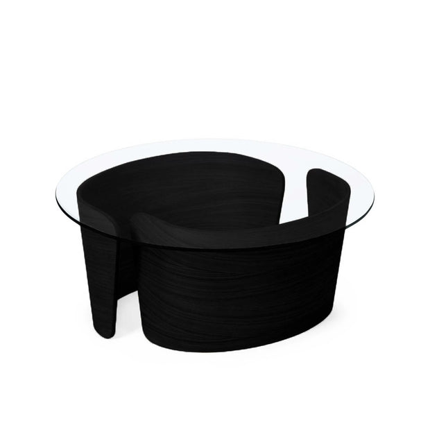 Sibast No 7 Lounge Table, Oak Black, Glass