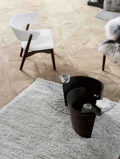 Sibast No 7 Lounge Table, Oak Black, Glass