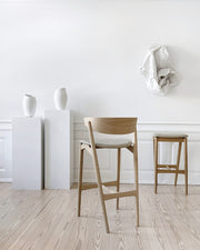 Sibast No 7 Bar Stool,  Wooden Backrest
