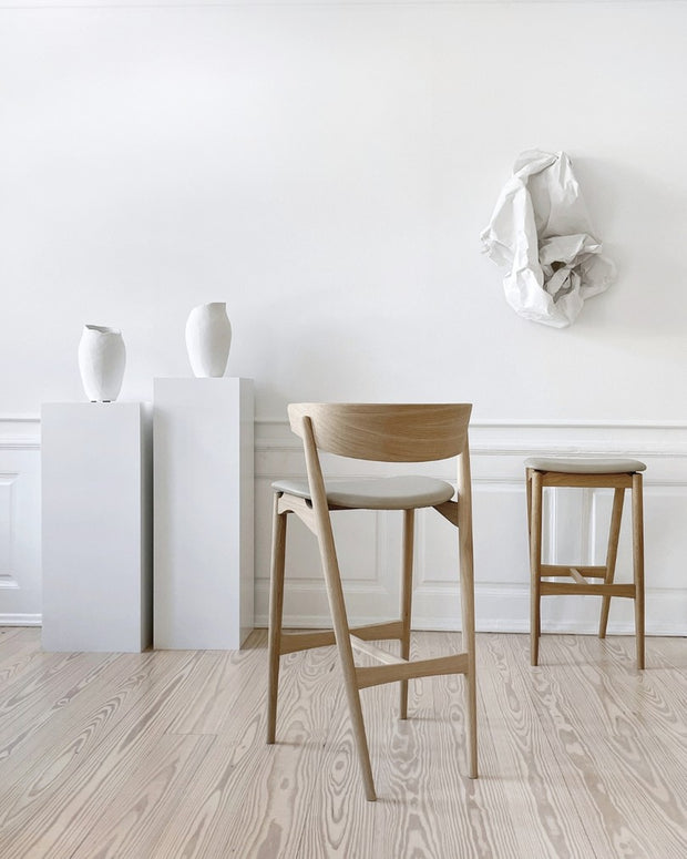 Sibast No 7 Bar Stool,  Wooden Backrest