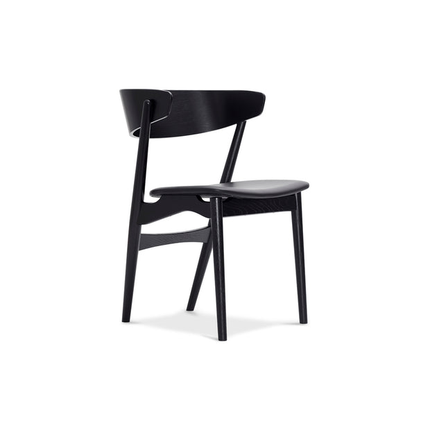 Sibast No 7 Dining Chair, Wooden Backrest & Upholstered Seat