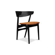 Sibast No 7 Dining Chair, Wooden Backrest & Upholstered Seat