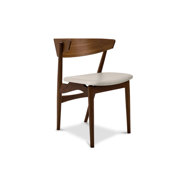 Sibast No 7 Dining Chair, Wooden Backrest & Upholstered Seat