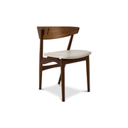 Sibast No 7 Dining Chair, Wooden Backrest & Upholstered Seat