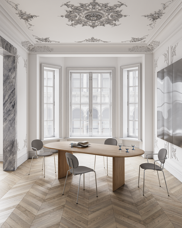 Sibast  PIET HEIN Dining Chair, Upholstered Seat With Armrest