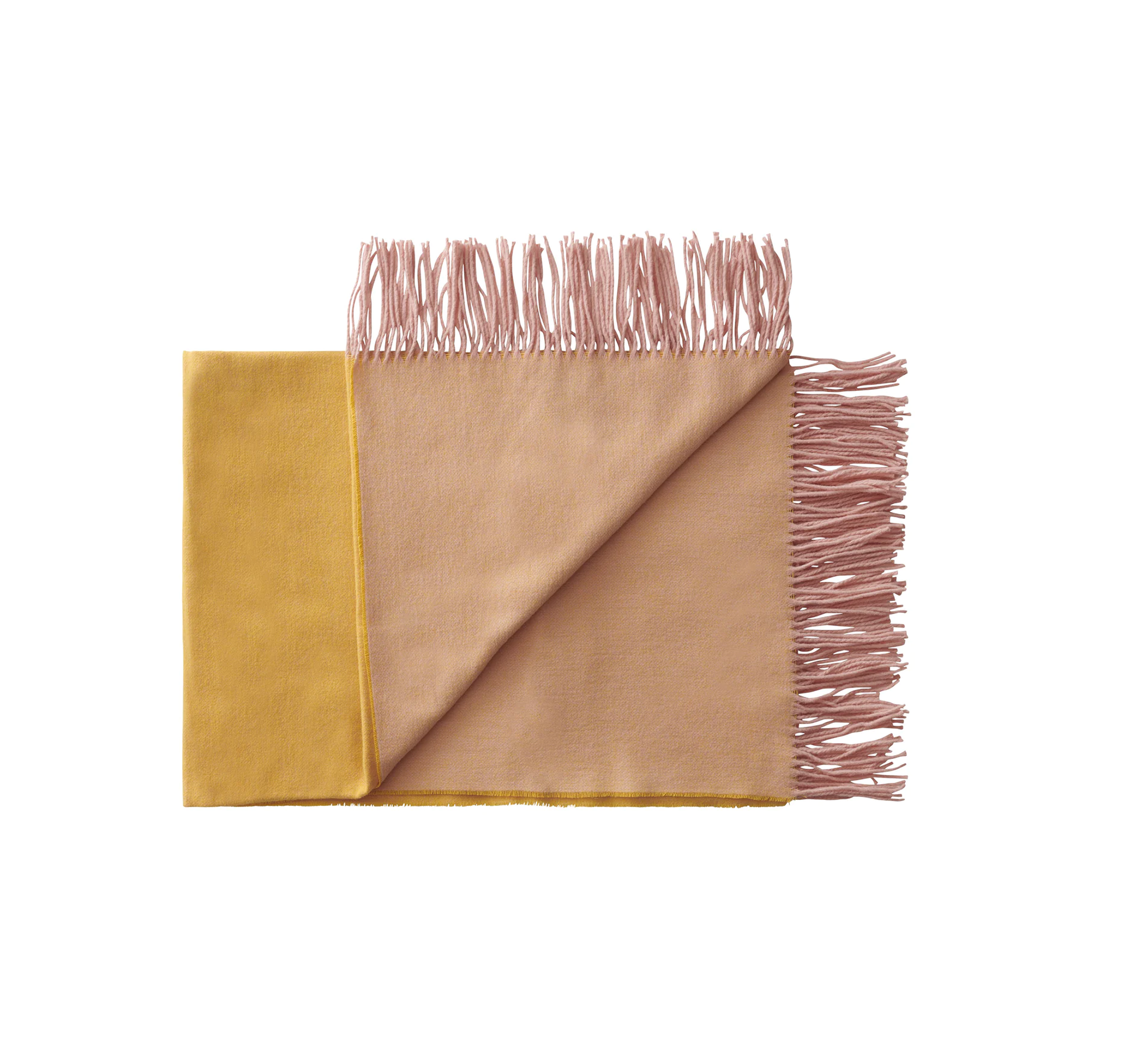 Silkeborg Uldspinderi Franja Throw - Pink/Yellow