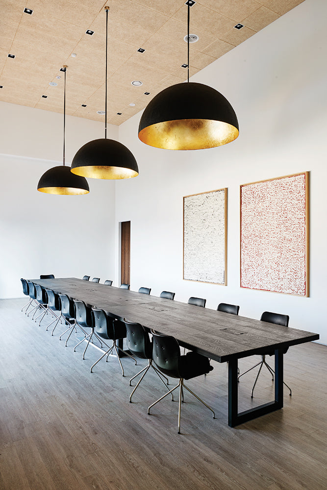 Bent Hansen Primum Chair w/Arms, Cognac Leather, Black Steel Frame