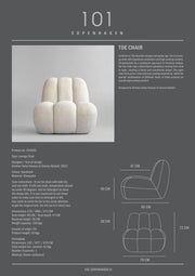 101 Copenhagen Toe Chair - Sandshell (Sheepskin)