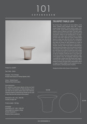 101 Copenhagen Trumpet Table, Low - Smoked Desert