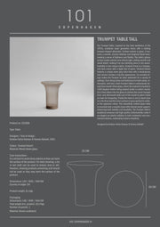 101 Copenhagen Trumpet Table, Tall - Smoked Desert