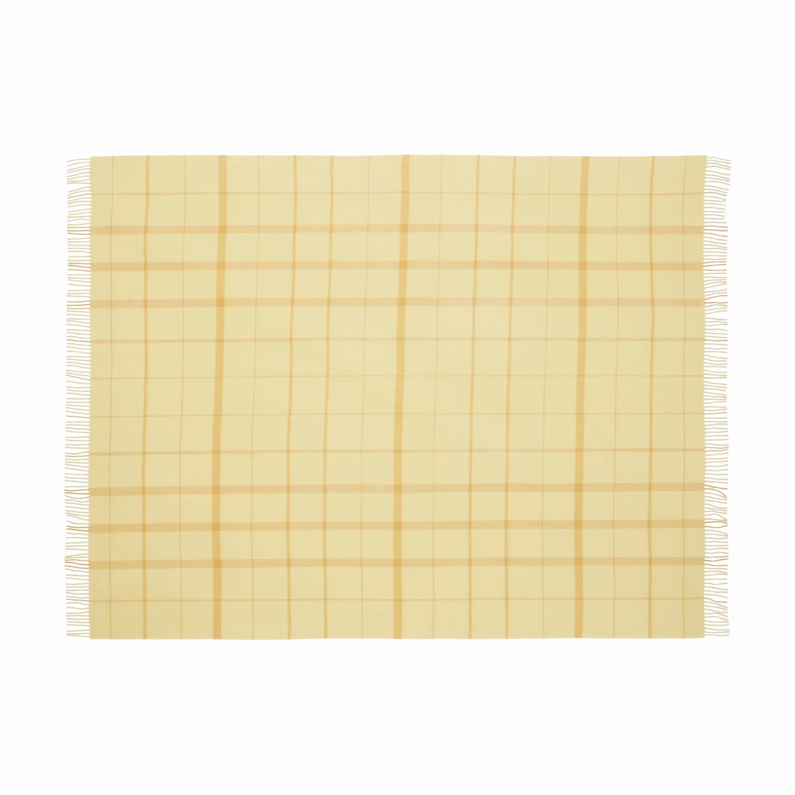 Silkeborg Uldspinderi Warp & Weft Throw - Chamomile/Mustard