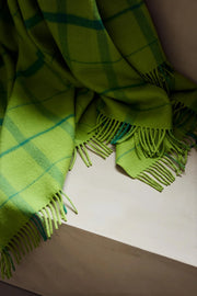 Silkeborg Uldspinderi Warp & Weft Throw - Lime/Grass