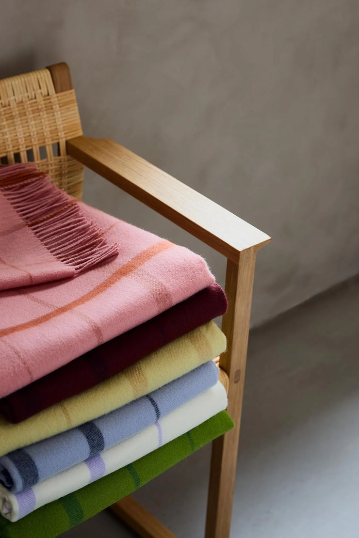 Silkeborg Uldspinderi Warp & Weft Throw - Concrete/Midnight